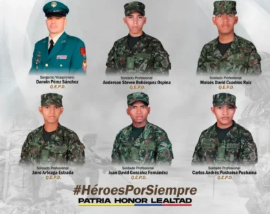 militares asesinados