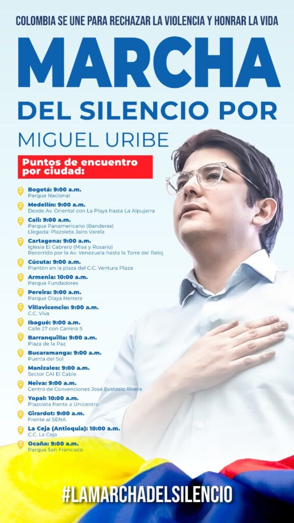 Marcha del Silencio por Miguel Uribe: Conoce los puntos de encuentro en cada ciudad 3 IMG 7898