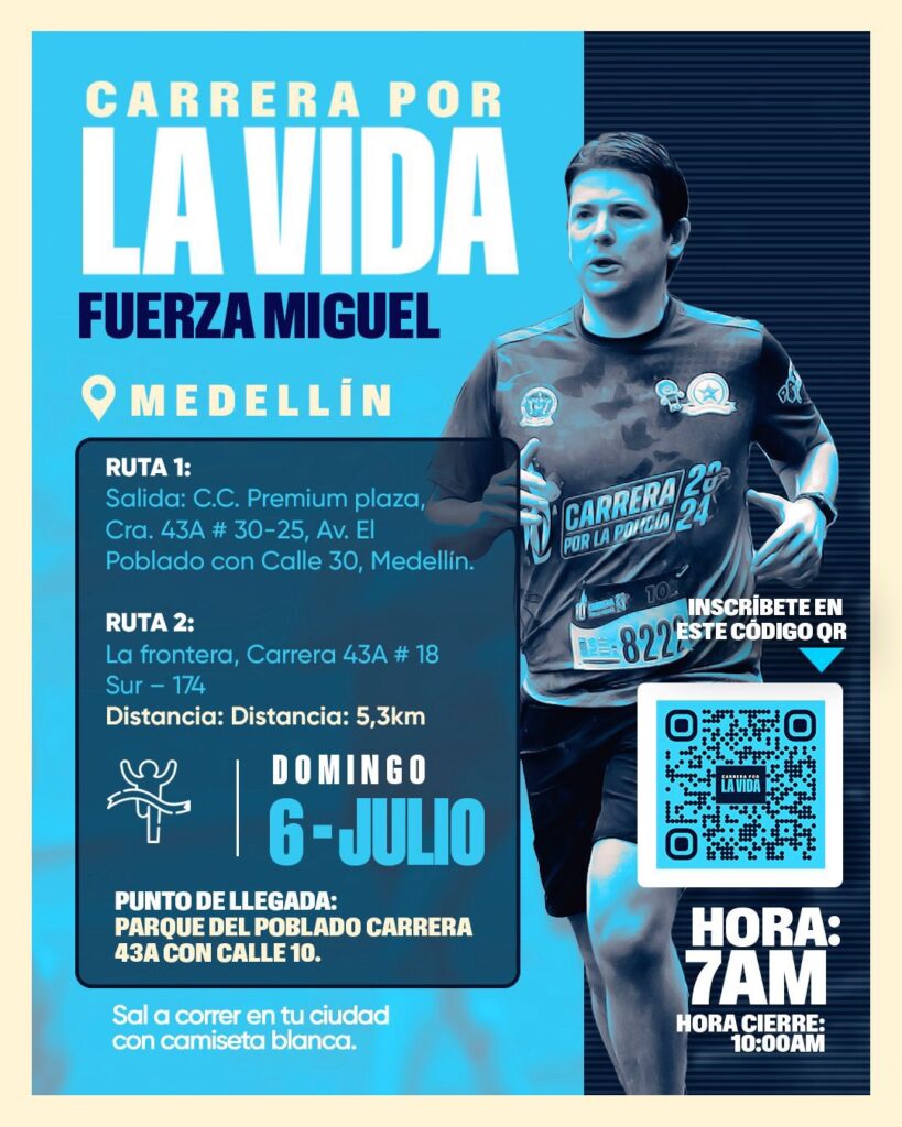 Colombia se une en la ‘Carrera por la Vida’ por la recuperación de Miguel Uribe Turbay 2 Gut4hZMXUAEG36S